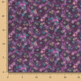 Patchwork de coton corail violet - Ribes y Casals