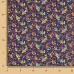 Patchwork de coton poisson violet - Ribes y Casals