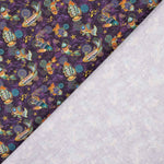 Patchwork de coton poisson violet - Ribes y Casals