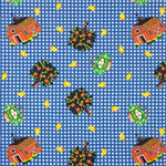 Patchwork de coton Vichy Dark Farm - Ribes y Casals