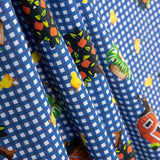 Patchwork de coton Vichy Dark Farm - Ribes y Casals