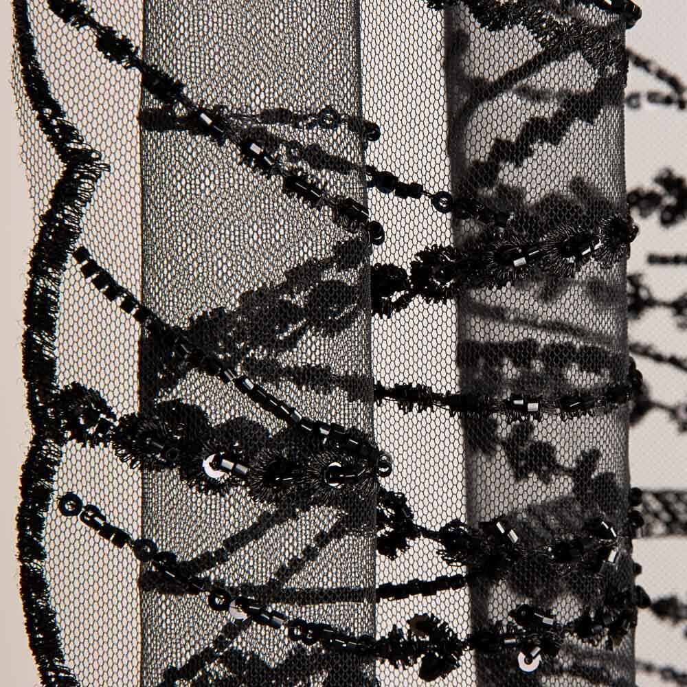 Pedrería Tul Janine Negro - Ribes y Casals