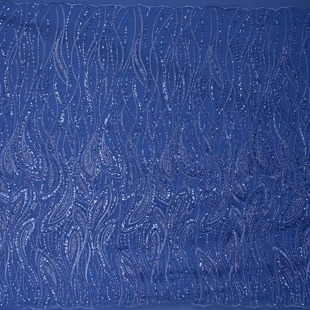 Retal Pedrería Tul Janine Azulón 55x130cm - Ribes y Casals