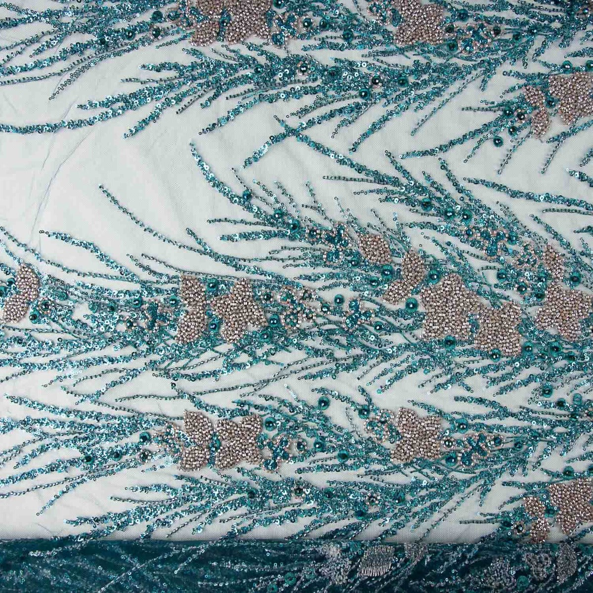 Tulle brodé canard Fuente Amor - Ribes y Casals