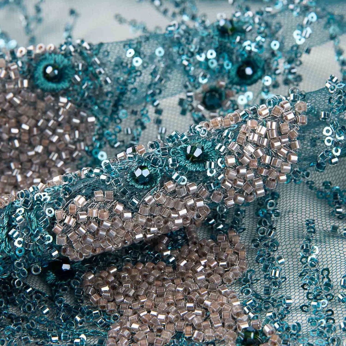 Tulle brodé canard Fuente Amor - Ribes y Casals