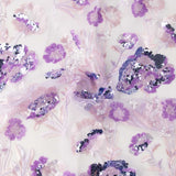 Tul Bordado Primavera Lila - Ribes y Casals