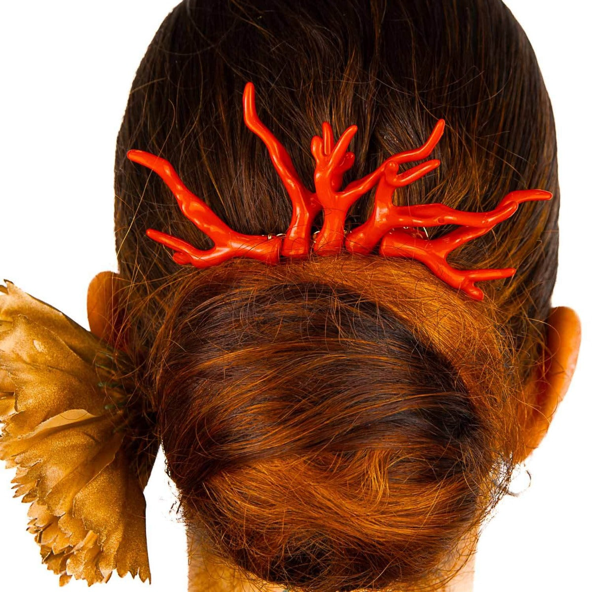 Peineta flamenco - motif corail rouge - Ribes y Casals