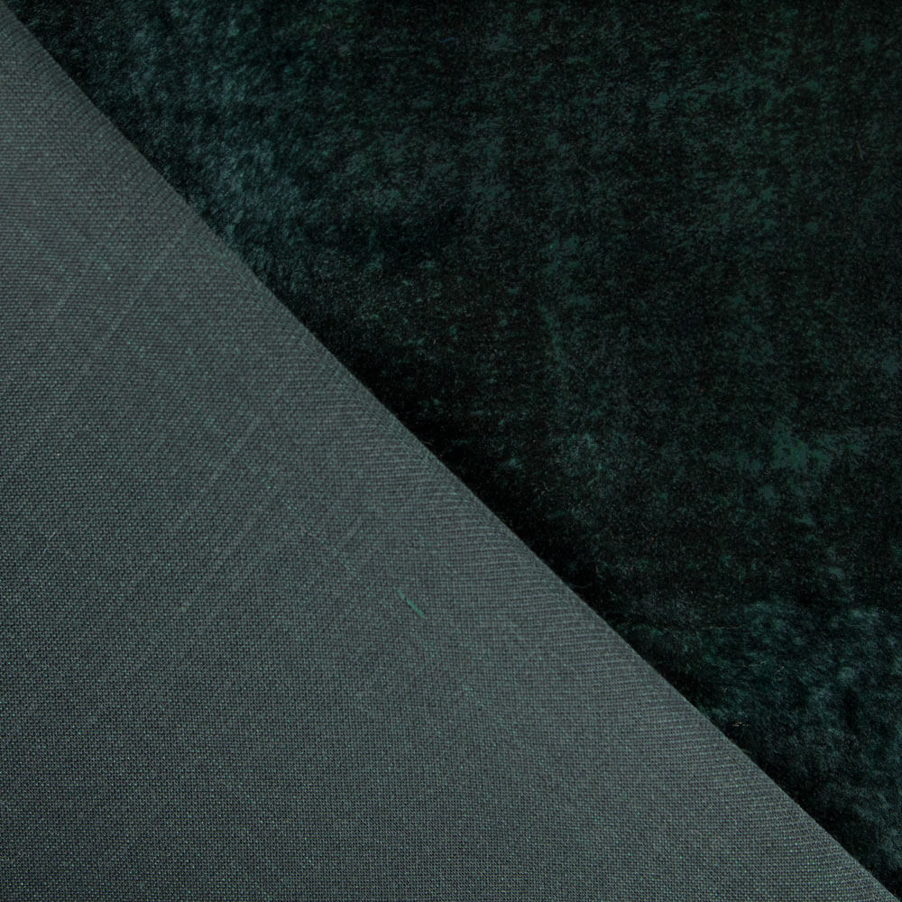 Fourrure Poil Court Brillant Vert Bouteille - Ribes y Casals