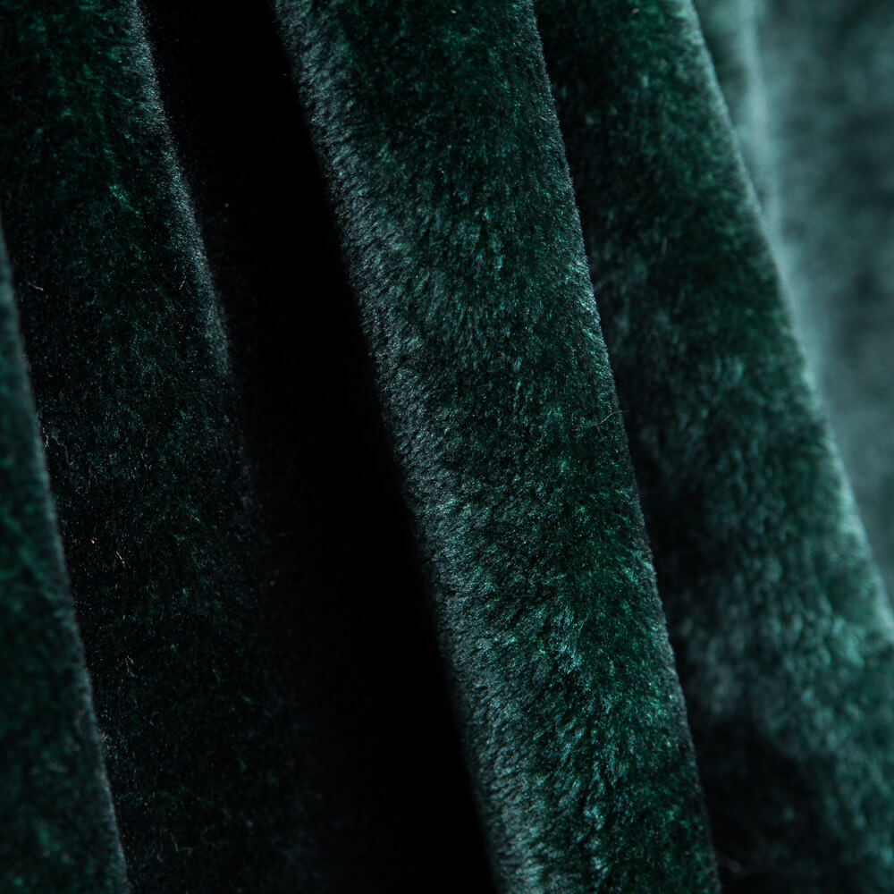 Fourrure Poil Court Brillant Vert Bouteille - Ribes y Casals