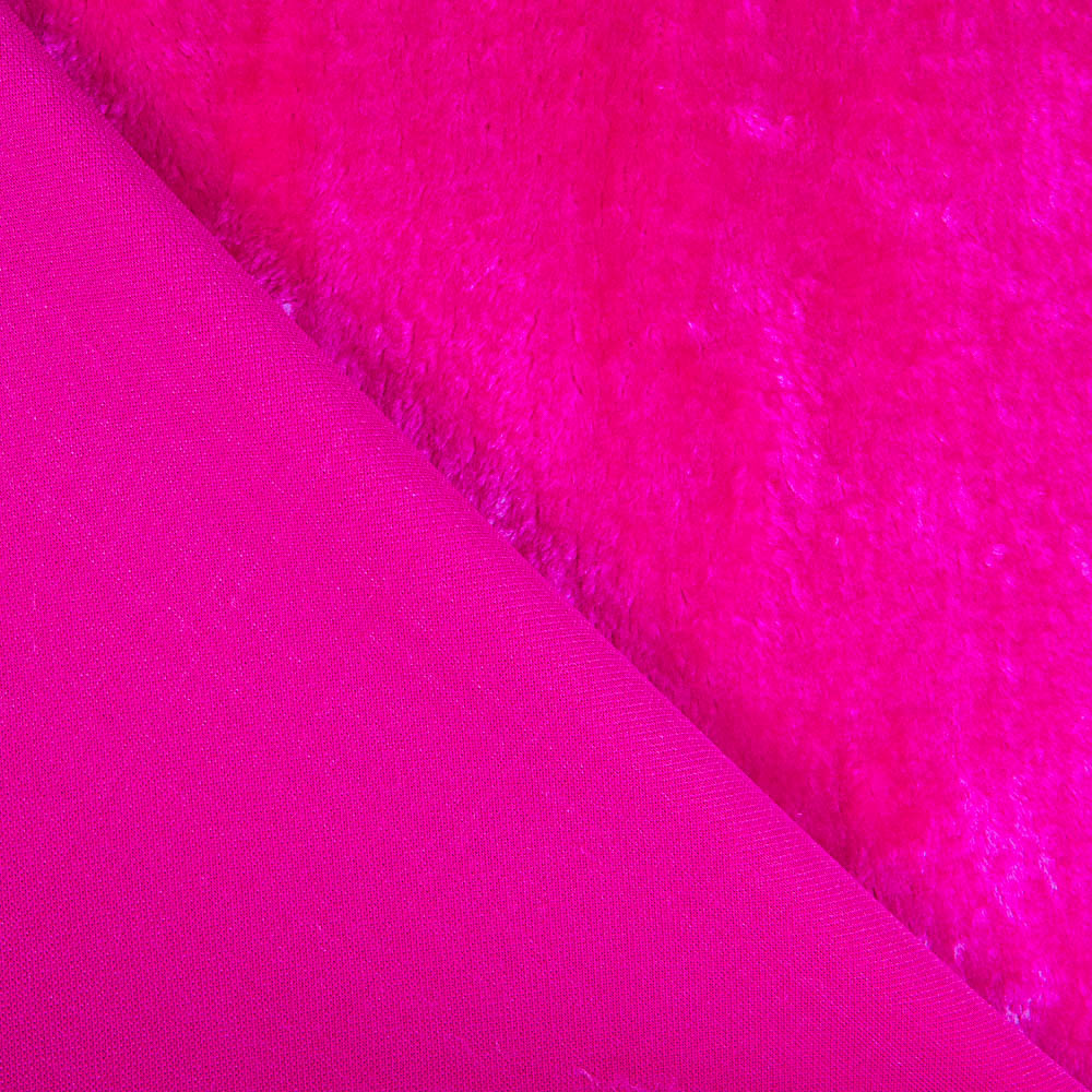 Fourrure Poil Court Brillant Fuchsia - Ribes y Casals