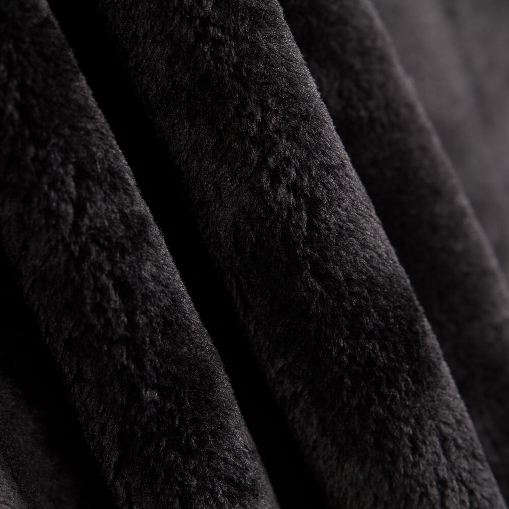 Fourrure Poil Court Brillant Noir - Ribes y Casals