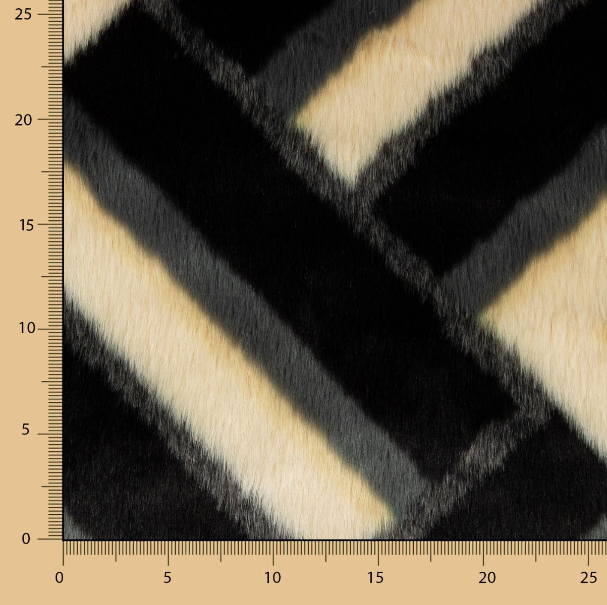 Cheveux imprimés à rayures en zigzag - Ribes y Casals