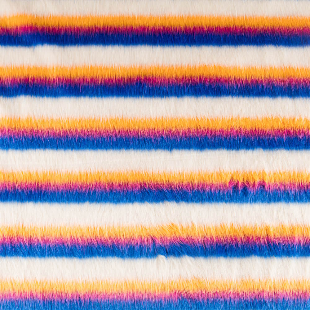 Retal Pelo Listado Colores 120x140 cm - Ribes y Casals