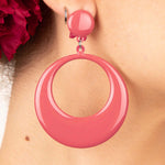 Boucles d&#39;oreilles flamenco cerceau corail - Ribes y Casals