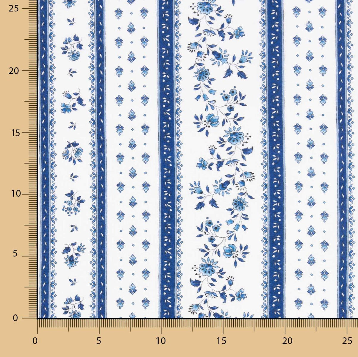 Percale Coton Provençal Bleu - Ribes y Casals