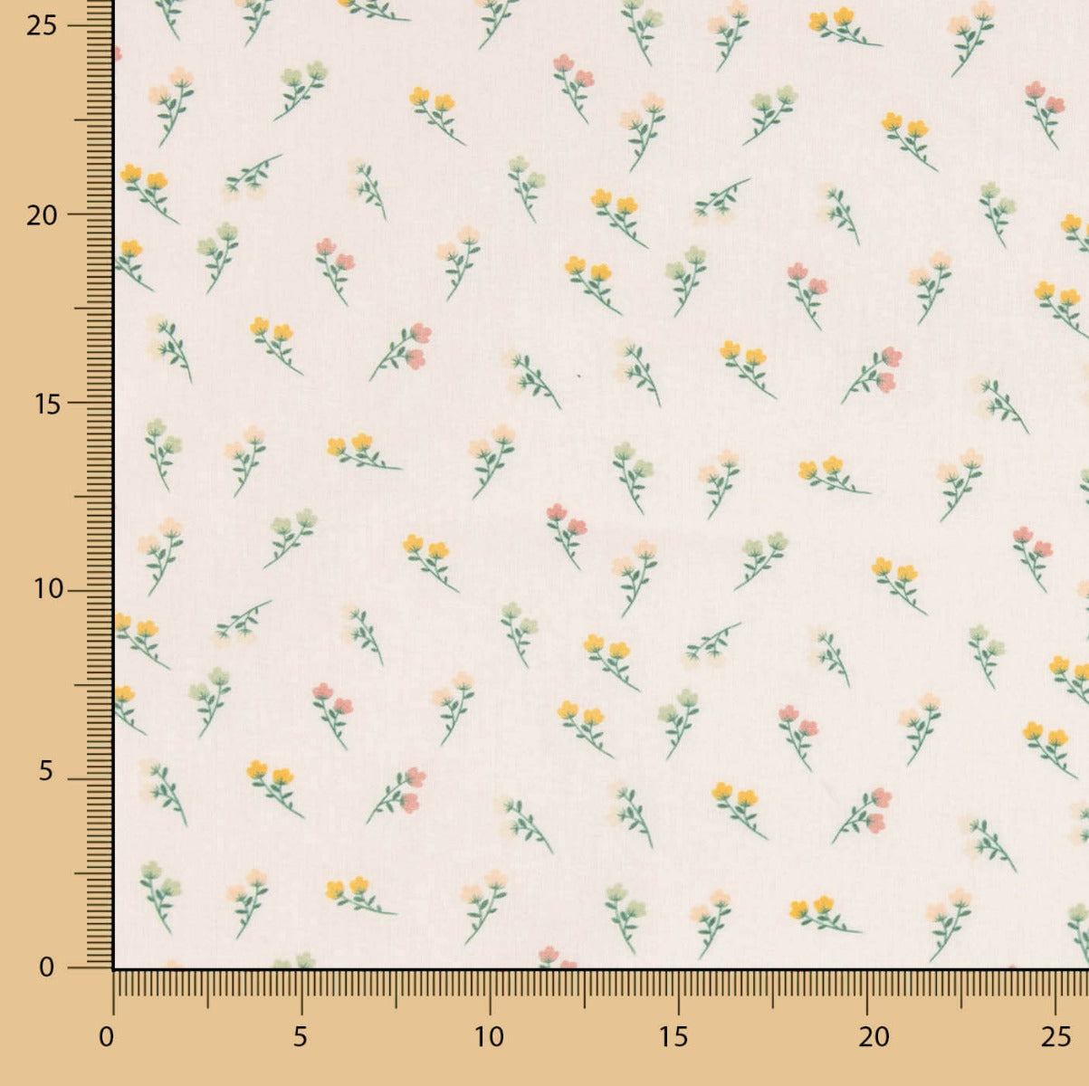 Percale de coton imprimée – Petits bouquets de fleurs - Ribes y Casals