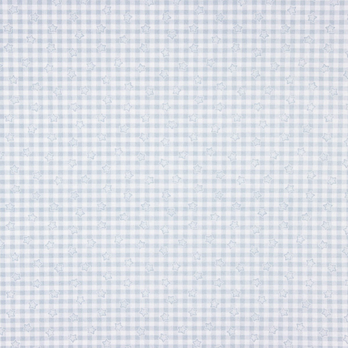 Percale de coton pour enfants – Vichy et étoiles - Ribes y Casals