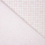 Percale de coton pour enfants – Vichy rose et étoiles - Ribes y Casals