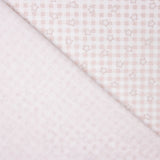 Percale de coton pour enfants – Vichy rose et étoiles - Ribes y Casals