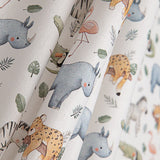 Percale imprimée « Safari sauvage » multicolore - Ribes y Casals