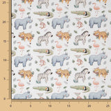 Percale imprimée « Safari sauvage » multicolore - Ribes y Casals