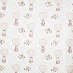 Percale imprimée « Petits aviateurs » beige - Ribes y Casals