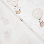 Percale imprimée « Petits aviateurs » beige - Ribes y Casals