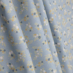Percale imprimée « Dulce Pradera » bleue - Ribes y Casals
