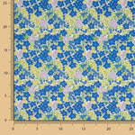 Percale imprimée « Jardin bleu Klein » - Ribes y Casals