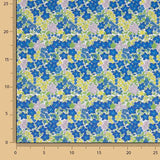 Percale imprimée « Jardin bleu Klein » - Ribes y Casals