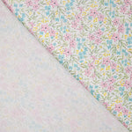 Percale imprimée « Jardin aquarelle pastel » - Ribes y Casals