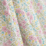 Percale imprimée « Jardin aquarelle pastel » - Ribes y Casals