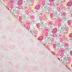 Percale imprimée « Jardin de roses » rose - Ribes y Casals