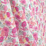 Percale imprimée « Jardin de roses » rose - Ribes y Casals