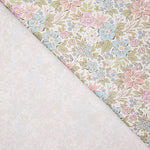 Percale imprimée « Jardin romantique pastel » - Ribes y Casals