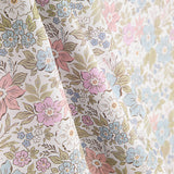 Percale imprimée « Jardin romantique pastel » - Ribes y Casals