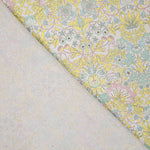 Percale imprimée « Jardin de Versailles » jaune pastel - Ribes y Casals