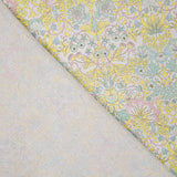 Percale imprimée « Jardin de Versailles » jaune pastel - Ribes y Casals