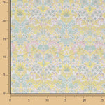 Percale imprimée « Jardin de Versailles » jaune pastel - Ribes y Casals