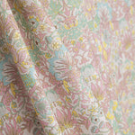 Percale imprimée « Jardin de Versailles » rose pastel - Ribes y Casals
