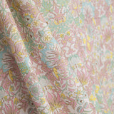 Percale imprimée « Jardin de Versailles » rose pastel - Ribes y Casals