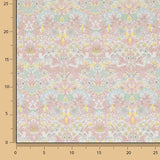 Percale imprimée « Jardin de Versailles » rose pastel - Ribes y Casals