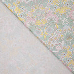 Percale imprimée « Jardin de Versailles » vert pastel aquatique - Ribes y Casals