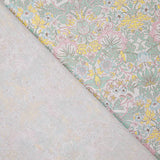 Percale imprimée « Jardin de Versailles » vert pastel aquatique - Ribes y Casals