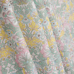 Percale imprimée « Jardin de Versailles » vert pastel aquatique - Ribes y Casals