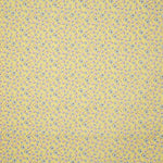Percale imprimée motif floral vintage jaune - Ribes y Casals