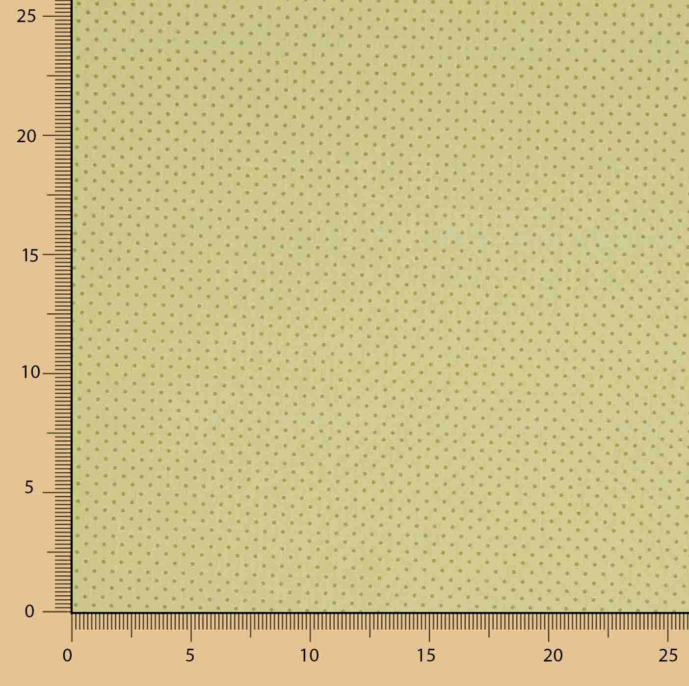 Mini-pois imprimés sur percale, couleur Lima - Ribes y Casals