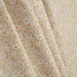Percale imprimée « Marguerites de printemps » beige - Ribes y Casals