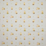Percale imprimée « Abeillines adorables » beige - Ribes y Casals