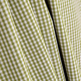 Percale imprimée mini-vichy olive - Ribes y Casals